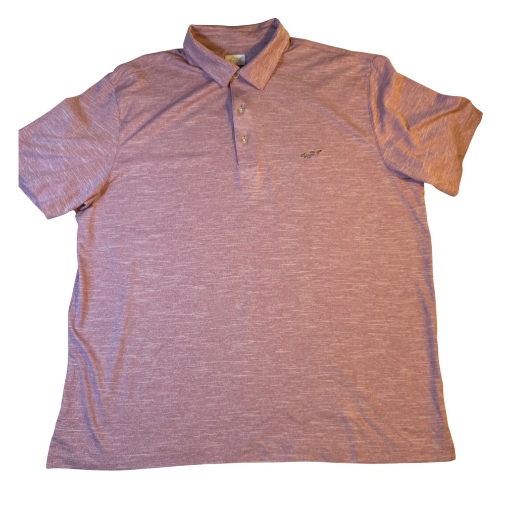 Greg Norman PlayDry Heathered Pink Polo Golf Resort Athleisure XL - Picture 9 of 11